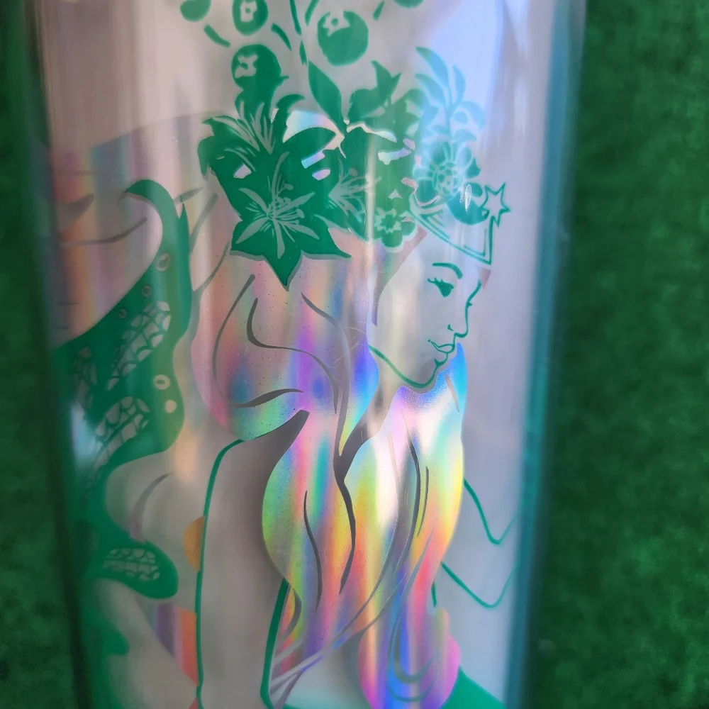 Starbucks Mermaid Tumbler Cup Holiday 2022 Pearl Iridescent